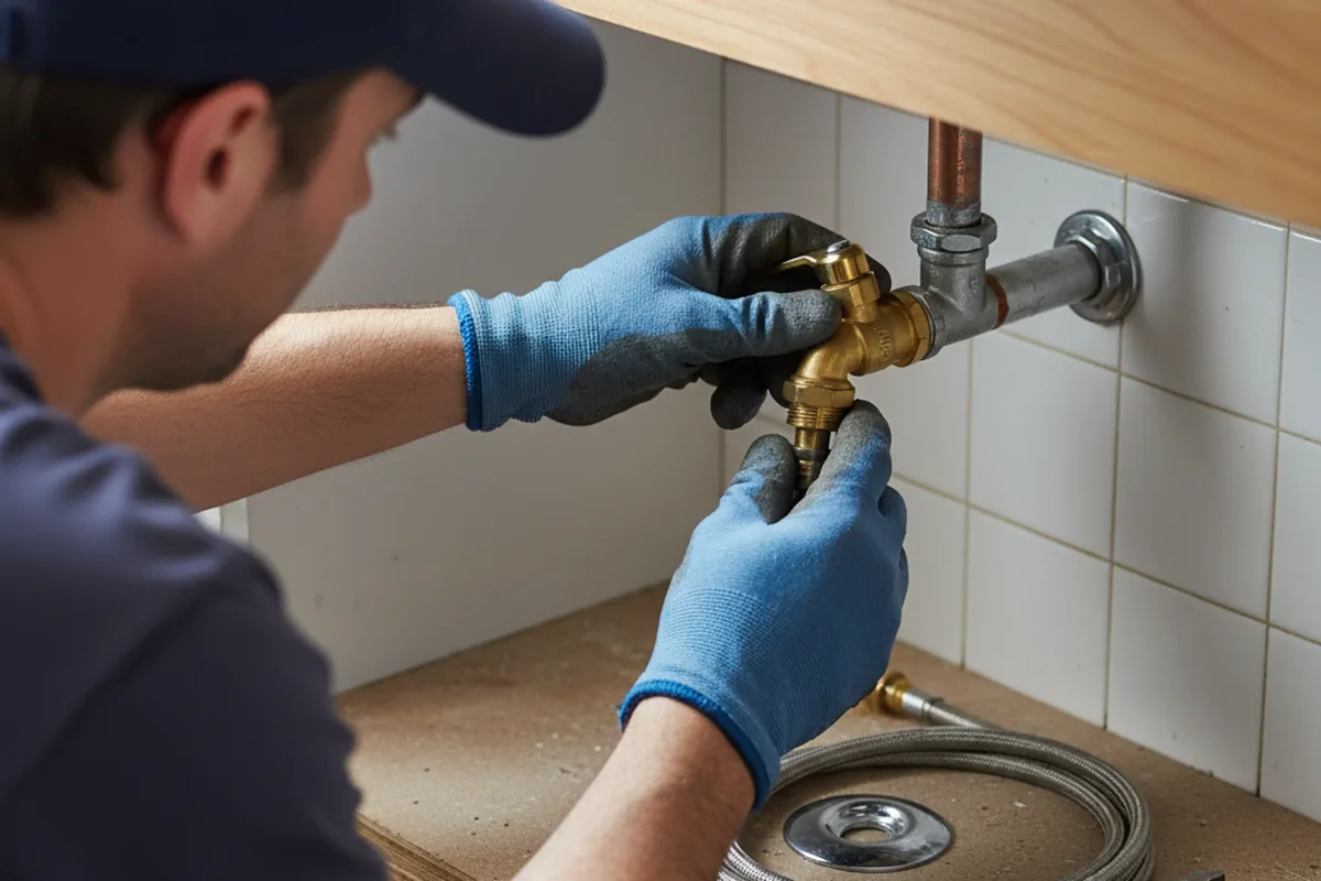 Shutoff valve and fitting work during Faucet and Fixture Repair in Dowagiac